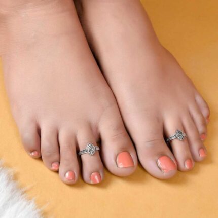 Silver-Plated Toe Rings