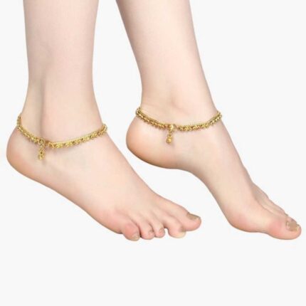 Gold-Plated Handcrafted Anklets