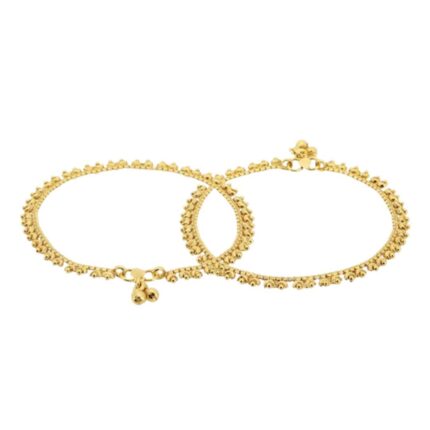 Gold-Plated Handcrafted Anklets