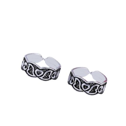 Oxidised Silver-Plated Toe Rings