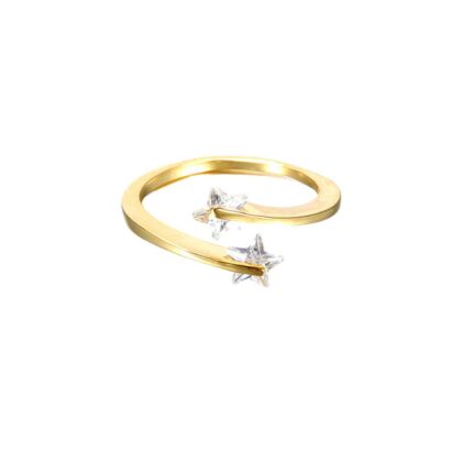 Star Design Women’s Diamond Cut Finger Ring