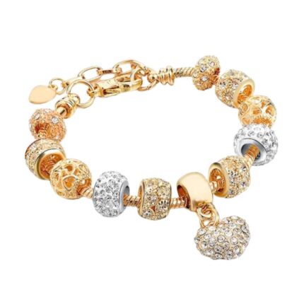 Gold-Plated Handcrafted Charm Bracelet