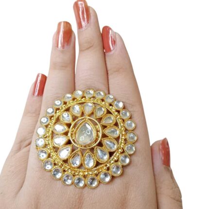 KUNDAN FINGER RING