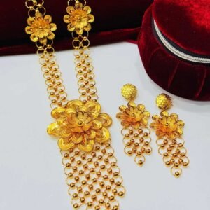 Gold-Plated Flower Pendant