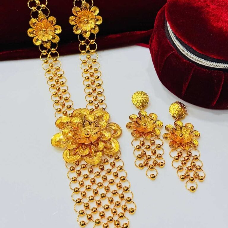 Gold-Plated Flower Pendant